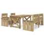 Garden dining set 4 pieces impregnated pine wood by vidaXL, Garden sets - Ref: Foro24-3096619, Price: 402,82 €, Discount: %