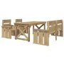 Garden dining set 4 pieces impregnated pine wood by vidaXL, Garden sets - Ref: Foro24-3096619, Price: 402,82 €, Discount: %