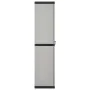 Garden cabinet with 3 shelves in gray and black 68x40x168 cm by vidaXL, Lockers and storage cabinets - Ref: Foro24-340983, Pr...