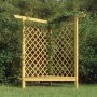 Eckpergola mit Bank aus imprägniertem Kiefernholz, 166 x 81 x 174 cm von vidaXL, Pergolen, Bögen und Gartenspaliere - Ref: Fo...