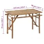 Folding bamboo garden table 115x50x75 cm by vidaXL, Garden tables - Ref: Foro24-341745, Price: 102,00 €, Discount: %