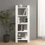 White solid wood shelf/space divider 60x35x160 cm by vidaXL, Bookcases and shelves - Ref: Foro24-813890, Price: 64,66 €, Disc...