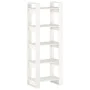 White solid wood shelf/space divider 60x35x160 cm by vidaXL, Bookcases and shelves - Ref: Foro24-813890, Price: 64,66 €, Disc...