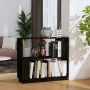 Black pine wood shelving/space divider 80x25x70 cm by vidaXL, Bookcases and shelves - Ref: Foro24-814053, Price: 49,39 €, Dis...