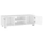 Weißer TV-Schrank aus Sperrholz, 110 x 40 x 35 cm von vidaXL, TV-Möbel - Ref: Foro24-340620, Preis: 96,32 €, Rabatt: %