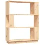 Solid pine wood shelf/space divider 80x25x101 cm by vidaXL, Bookcases and shelves - Ref: Foro24-814054, Price: 39,55 €, Disco...