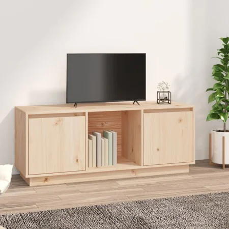 TV-Schrank aus massivem Kiefernholz, 110,5 x 35 x 44 cm von vidaXL, TV-Möbel - Ref: Foro24-814339, Preis: 83,26 €, Rabatt: %