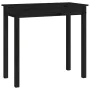 Solid black pine wood console table 80x40x75 cm by vidaXL, Side tables - Ref: Foro24-814248, Price: 99,47 €, Discount: %