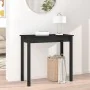 Solid black pine wood console table 80x40x75 cm by vidaXL, Side tables - Ref: Foro24-814248, Price: 99,47 €, Discount: %