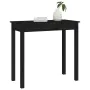 Solid black pine wood console table 80x40x75 cm by vidaXL, Side tables - Ref: Foro24-814248, Price: 99,47 €, Discount: %