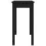 Solid black pine wood console table 80x40x75 cm by vidaXL, Side tables - Ref: Foro24-814248, Price: 99,47 €, Discount: %