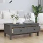 Solid gray pine wood coffee table 100x50x40 cm by vidaXL, Coffee table - Ref: Foro24-814606, Price: 127,82 €, Discount: %