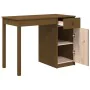 Solid pine wood desk in honey brown color, 100x50x75 cm by vidaXL, Desks - Ref: Foro24-814632, Price: 126,51 €, Discount: %