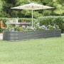 Gray powder coated steel flower bed planter 296x80x36 cm by vidaXL, Pots and planters - Ref: Foro24-318924, Price: 62,40 €, D...