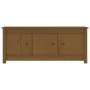 Schuhschrank aus massivem Kiefernholz, honigbraun, 110 x 38 x 45,5 cm von vidaXL, Schuhregale und Schuhorganisatoren - Ref: F...