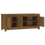 Schuhschrank aus massivem Kiefernholz, honigbraun, 110 x 38 x 45,5 cm von vidaXL, Schuhregale und Schuhorganisatoren - Ref: F...