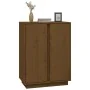 Aparador de madera maciza de pino marrón miel 60x35x80 cm de vidaXL, Aparadores - Ref: Foro24-814492, Precio: 67,92 €, Descue...