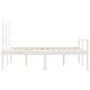 Bed for seniors with solid wood headboard 140x190cm by vidaXL, Beds and slatted bases - Ref: Foro24-3195332, Price: 159,59 €,...