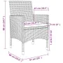 Garten Esstischgarnitur 5 Stück und Kissen aus synthetischem Rattan und Glas von vidaXL, Gartensets - Ref: Foro24-3099753, Pr...