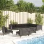 Garden sofas 9 pieces and dark gray synthetic rattan cushions by vidaXL, Garden sets - Ref: Foro24-3099876, Price: 1,00 €, Di...