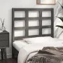 Solid gray pine wood bed headboard 95.5x4x100 cm by vidaXL, Headboards and footboards - Ref: Foro24-817872, Price: 31,11 €, D...