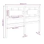 Bettkopfteil aus massivem Kiefernholz, 185,5 x 4 x 100 cm von vidaXL, Kopf- und Fußteile - Ref: Foro24-818055, Preis: 57,09 €...