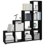 Black plywood ladder-shaped shelf 142 cm by vidaXL, Bookcases and shelves - Ref: Foro24-342597, Price: 137,34 €, Discount: %