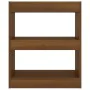 Shelf/space divider in brown oak color, 60x30x72 cm. by vidaXL, Bookcases and shelves - Ref: Foro24-813601, Price: 42,27 €, D...