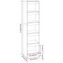 Sonoma gray shelving/space divider 40x30x166 cm by vidaXL, Bookcases and shelves - Ref: Foro24-813594, Price: 60,16 €, Discou...