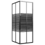 Black ESG striped shower cabin 90x70x180 cm by vidaXL, shower doors - Ref: Foro24-151850, Price: 239,17 €, Discount: %