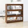 Shelving / room divider brown oak 100x30x103 cm by vidaXL, Bookcases and shelves - Ref: Foro24-813634, Price: 80,56 €, Discou...