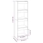 Regal/Raumteiler aus brauner Eiche, 40 x 30 x 135 cm von vidaXL, Bücherregale und Regale - Ref: Foro24-813592, Preis: 48,18 €...