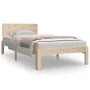 Estructura de cama madera maciza de pino 90x190 cm de vidaXL, Camas y somieres - Ref: Foro24-833101, Precio: 112,94 €, Descue...