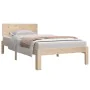 Estructura de cama madera maciza de pino 90x190 cm de vidaXL, Camas y somieres - Ref: Foro24-833101, Precio: 112,94 €, Descue...