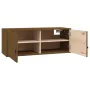 Wall cabinets 2 units made of pine wood in honey brown color 60x30x30 cm by vidaXL, Shelves and shelves - Ref: Foro24-818382,...