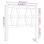 Bettkopfteil aus massivem Kiefernholz in Honigbraun, 96 x 4 x 100 cm von vidaXL, Kopf- und Fußteile - Ref: Foro24-818603, Pre...