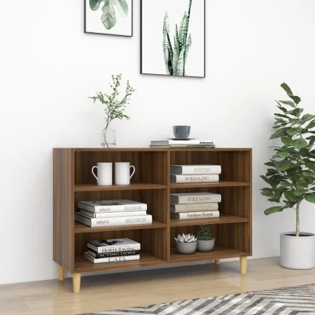 Oak brown engineered wood sideboard 103.5x35x70 cm by vidaXL, Sideboards - Ref: Foro24-813184, Price: 73,33 €, Discount: %