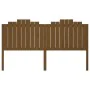 Honey brown solid pine wood bed headboard 186x4x110 cm by vidaXL, Headboards and footboards - Ref: Foro24-818488, Price: 88,7...