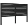 Solid black pine wood bed headboard 156x4x100 cm by vidaXL, Headboards and footboards - Ref: Foro24-819029, Price: 100,35 €, ...