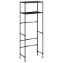 2-tier shelf above black iron toilet 53.5x28x143 cm by vidaXL, Towel racks - Ref: Foro24-343133, Price: 20,30 €, Discount: %