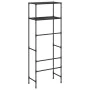 2-tier shelf above black iron toilet 53.5x28x143 cm by vidaXL, Towel racks - Ref: Foro24-343133, Price: 20,30 €, Discount: %