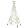 Christmas tree with spike 200 colorful LEDs 180 cm by vidaXL, Christmas trees - Ref: Foro24-343568, Price: 72,13 €, Discount: %