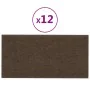 Wall panels 12 pcs brown fabric 30x15 cm 0.54 m² by vidaXL, Wall covering - Ref: Foro24-343763, Price: 29,67 €, Discount: %