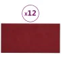 Wall panels 12 units red velvet 30x15 cm 0.54 m² by vidaXL, Wall covering - Ref: Foro24-343783, Price: 31,05 €, Discount: %