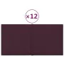 Wall panels 12 units purple fabric 30x15 cm 0.54 m² by vidaXL, Wall covering - Ref: Foro24-344015, Price: 24,82 €, Discount: %