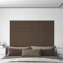 Wall panels 12 pcs brown fabric 60x15 cm 1.08 m² by vidaXL, Wall covering - Ref: Foro24-344054, Price: 34,33 €, Discount: %