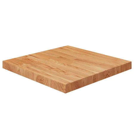 Square light brown oak wood table top 50x50x4 cm by vidaXL, Table tops - Ref: Foro24-343059, Price: 58,04 €, Discount: %