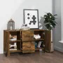 Smoked oak engineered wood sideboard 100x36x60 cm by vidaXL, Sideboards - Ref: Foro24-817468, Price: 83,76 €, Discount: %