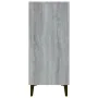 Sonoma gray engineered wood sideboard 90x34x80 cm by vidaXL, Sideboards - Ref: Foro24-817463, Price: 93,10 €, Discount: %