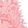 Half artificial Christmas tree with pink PVC support 240 cm by vidaXL, Christmas trees - Ref: Foro24-344674, Price: 44,50 €, ...